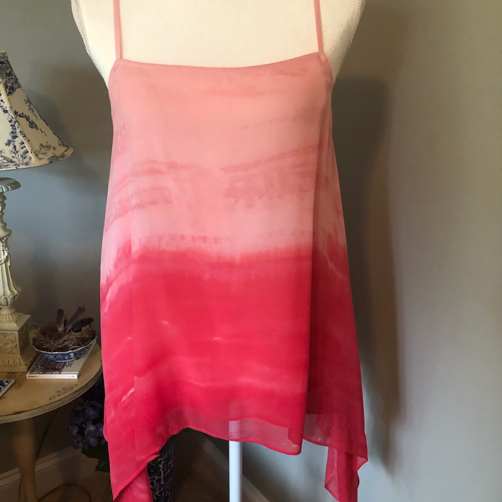 Gypsy 05 Brand Pink Ombr Top With Tie Back